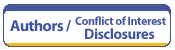 Authors and conflict of interest disclosures
